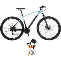 EUROBIKE 산악 자전거 XL 프레임 29인치 바퀴 성인 남성과 여성 오프로드 자전거를, black blue