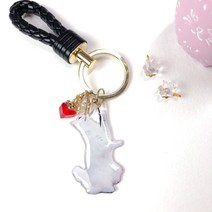제이모넷 주문제작 고양이 반려견 포토 매쉬 키링 강아지 인물 자동차 스마트 키홀더, 1개, 매쉬키링(블랙)