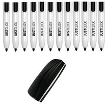 모리스 퀵마크 화이트보드마카 M MRW-106, 0 $혼합 흑색12P+마카지우개1P, 1세트