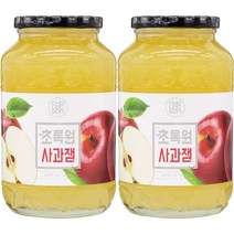 초록원 사과잼 1kg x2 (쨈 토스트 시럽), 2개