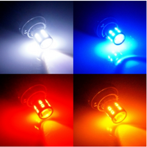 삼항LED 자동차량 3W 하이파워 LED전구 램프 깜빡이등 브레이크등, 12V용 싱글타입 옐로우LED, 1개