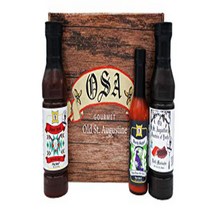 Sweet Heat BBQ Sauce Fountain of Youth Marinade Death Angel Reaper Pepper Hot Sauce Gift Box, 1