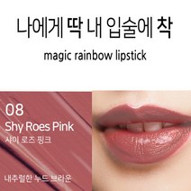 피부까지 화사하게 잘 지워지지않는 착색 립스틱 10종, 1개, 08 샤이로즈 핑크