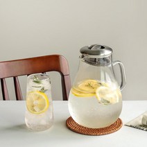 따뜻한차 내열유리 차탕기 카페 차포트 차우리기 티메이커 티백 홍차 차거름망 주전자, v-1 에일리 티포트 2L