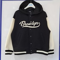 에꼴리에 후드 네오프렌 야구 점퍼/23A0101BK