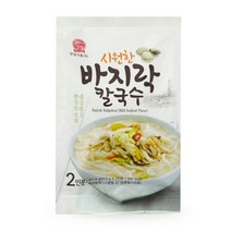 본고장 집에서즐기는맛 생우동 칼칼한 멸치칼국수 바지락칼국수 2인 택1, 바지락 칼국수 2인분