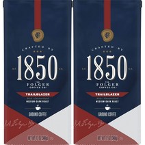 Folgers 1850 Trailblazer Medium-Dark Ground Coffee 폴저스 트레일블레이저미디다크분쇄커피 340g 2팩