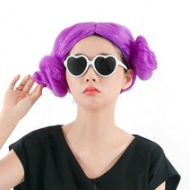 MFH717338파티가발 양머리가발(퍼플)파티 가발 노래방, 상세페이지 참조