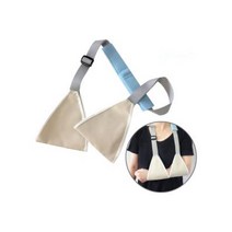 정형외과 어깨 팔 골절 고정 팔걸이 Arm Sling 허리보조 깁스 척추측만증 체형교정, 목띠포함 S