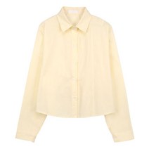 스콰즈 셔츠 SCHT003 3COLOR 여자 오버핏 긴팔 베이직 크롭남방