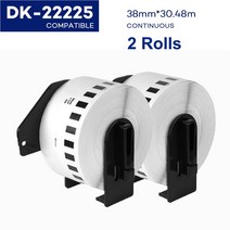Brother 열전 사 프린터 용 2 롤 태그 QL570 DK 22205 DK11209 DK22205 연속 및 다이 컷 표준 주소 라벨, [13] 2Rolls DK-22225, 13 2Rolls DK-22225