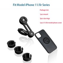 할리 호환 용품 범용 오토바이 자전거 휴대 전화 홀더 브래킷 케이스 모토 연결 핸드폰 빠른 스템 마운트, 12 For Iphone 11-Xr, 12 For Iphone 11-Xr