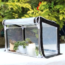 가정용 베란다 온실 만들기 다육이 꽃 채소 소형 미니 온실 텃밭 비닐하우스, 길이 120폭 80 높이 80-90