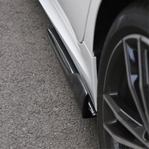 카본 블랙 자동차튜닝 사이드 립댐 리어디퓨저 리어몰딩 자동차에어댐 악세사리 첫차, L스타일