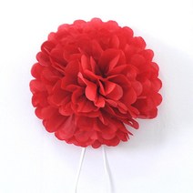 페이퍼벌룬 종이꽃 파티 꽃볼 레드 5개 허니컴볼 행잉장식 파티용품 벽장식 페이퍼휠