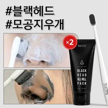 네시픽 블랙헤드 올킬 워시오프 마스크팩 + 올킬 브러쉬, 2세트, 2세트