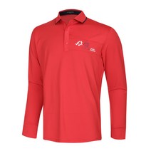 남성 국산 간절기 골프웨어 긴팔 카라 티셔츠 YD-KAAG-661-레드