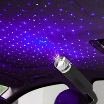 락모터스 차량용 USB 은하수무드등 LED 조명 인테리어 각도조절 미러블 라이트 노래방 자동차, 롱타입은하수(레드)