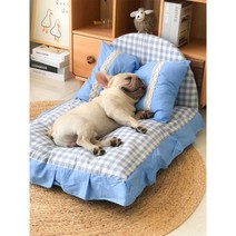 편안한 애견 고양이 쿠션 방석 마약 쿠션 강아지 애완묘, 핑크격자무늬S-소형40x506개이내권장