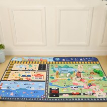 KC인증유아동 즐거운 영어놀이 도로매트 150x200 아이방 놀이방 키즈카페
