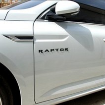 포드 레인저 랩터 레터링 사이드 포인트 엠블럼, 레드펄/블랙, 1개