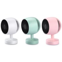 전기열풍기 가정용 작업 온풍기 small fan heater 가정용 히터 데스크탑 전기, 하늘색