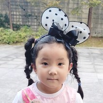 어린이집 유치원 학원 할로윈데이 파티 행사 유아 여아 미키 미니 마우스 머리띠 헤어밴드