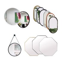 A6마트 거울 35종 모음 욕실거울 벽거울 화장거울 당일발송, 피치거울 화이트(선반형거울)