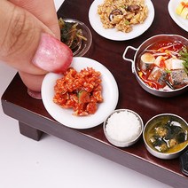 핸드메이드 납골당 꾸미기 미니어쳐 단품 1탄 수공예 음식 제사상 밥상 상차림 장식 100종 이상, 제육볶음