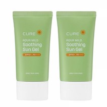 김정문알로에 큐어 수딩 선젤 50mlX2 SPF5, 50ml, 2개