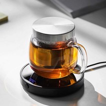 머그컵 스마트 온열컵패드 에스프레소잔 인덕션 보온, 저전력 버전 + 수직 패턴 컵 450ml