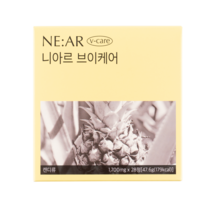 니아르 브이케어 보검선인장 추출물 파인애플 맛 츄어블 부기 캔디, 1box