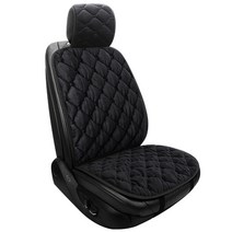 아리아스토어 벌집 극세사 자동차 시트커버 1P 겨울용, 블랙