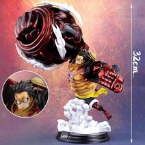 원피스 루피 피규어 기어4 만화 캐릭터, POP 스네이크맨 루피  전고 약 28cm