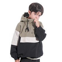 더베이지 가을 주니어 남아 후드 점퍼 데릭 우븐 아노락 B2667 초등학생 아동 바람막이
