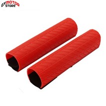 할리데이비슨 바이크 오토바이고무 프론트 쇼크 업소버 포크 서스펜션 프로텍터 가드 랩 커버 혼다 스즈키 야마하 K M Husqvarna Motocross 먼지 자전거, 주황색