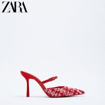 자라 ZARA 아시아한정 여성화 레드 빈티지 힐 2824910 020