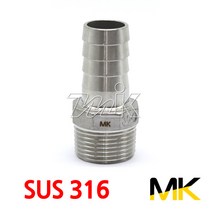 명인코리아 MK 스텐호스니플 외산형 SUS316 (19178), 1개