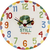 포트메리온벽시계 20센치 Very Hungry Caterpillar 포토메리온 이사선물 아날로그 아트월 영국산 미국발송
