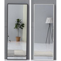 호텔 모텔 와이드 넓은 벽걸이 사각 전신 거울 핏거울, 블랙