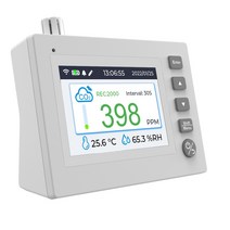 실내 이산화탄소 측정기 대기 질 테스트 CO2 모니터 가스 측정기 출력 PDF 데이터 WiFi APP 버전, 한개옵션0