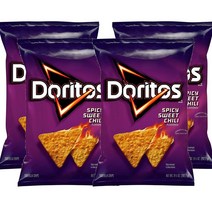 Doritos Tortilla Chips 도리토스 토틸라 칩 스파이시 스위트 칠리 백 9.25oz 262g 4팩