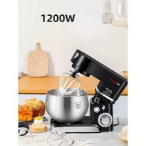 반죽기 머랭기 제과제빵 빵만들기 핸드믹서, 상세 페이지 참고, 블랙 6리터 세트(1500W)