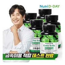 [뉴트리디데이] 병풀추출분말 고투콜라 타블렛 5병 15개월분, 상세 설명 참조, 상세 설명 참조