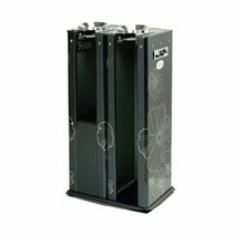자동우산 칼라우산포장기 2구 블랙, 색상:[색상]본상품