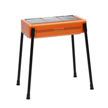 스탠딩 숯불 바베큐 그릴 LS05 59x30x70h 접이식 캠핑 화로대 야외 꼬치 구이 숯 석쇠 경량 스텐 팬션 화로