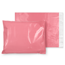 [그러담다] LDPE 이중지 택배봉투 (꽃분홍), [40호] 30X40+4 (100매)