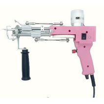 컷쏘 공장 매장 업그레이드 2 in 1 tufting gun 컷 파일 및 루프 파일 전기 카펫 tufting gun 핸드 건 카펫 직기, 분홍