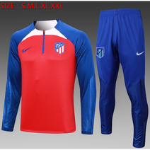 23-24 AT마드리드 아틀레티코 블루레드 하프반집업 선수 축구트레이닝복 고퀄리티 버전