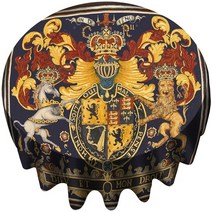 테이블 식탁 보 문장 국장 영국 왕실 중세 십자군 사자 방패 갑옷 밀레 플리 전장 원형 식탁보 By Ho Me Lili 995aEA5c5, 150X150cm, 02 Medieval Royal